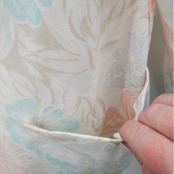 Wentworth Gallery Vintage 80s Pastel Floral Lolita Single Breasted Blazer Jacket - Picture 10 of 13